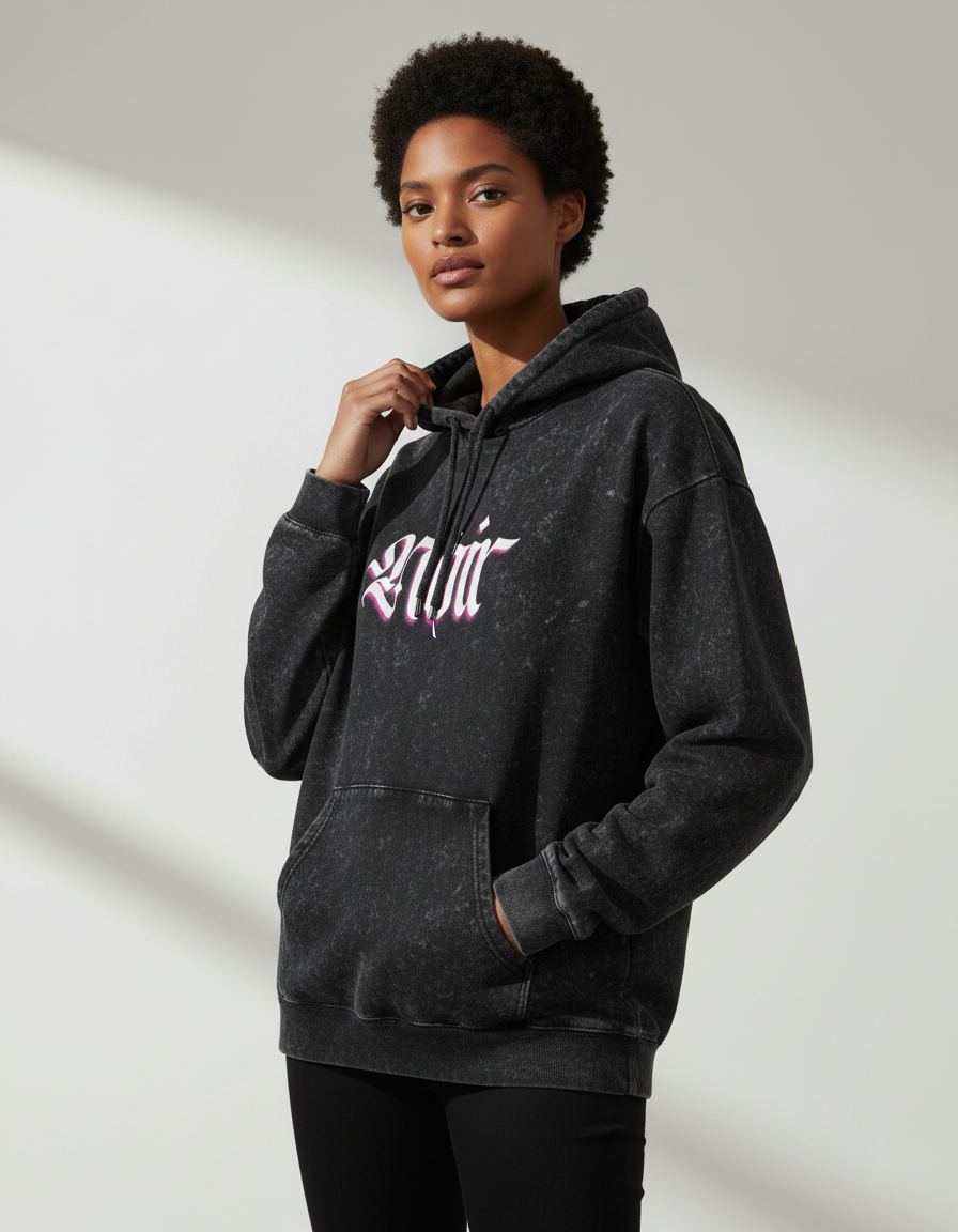 NOIR Acid Washed Hoodie