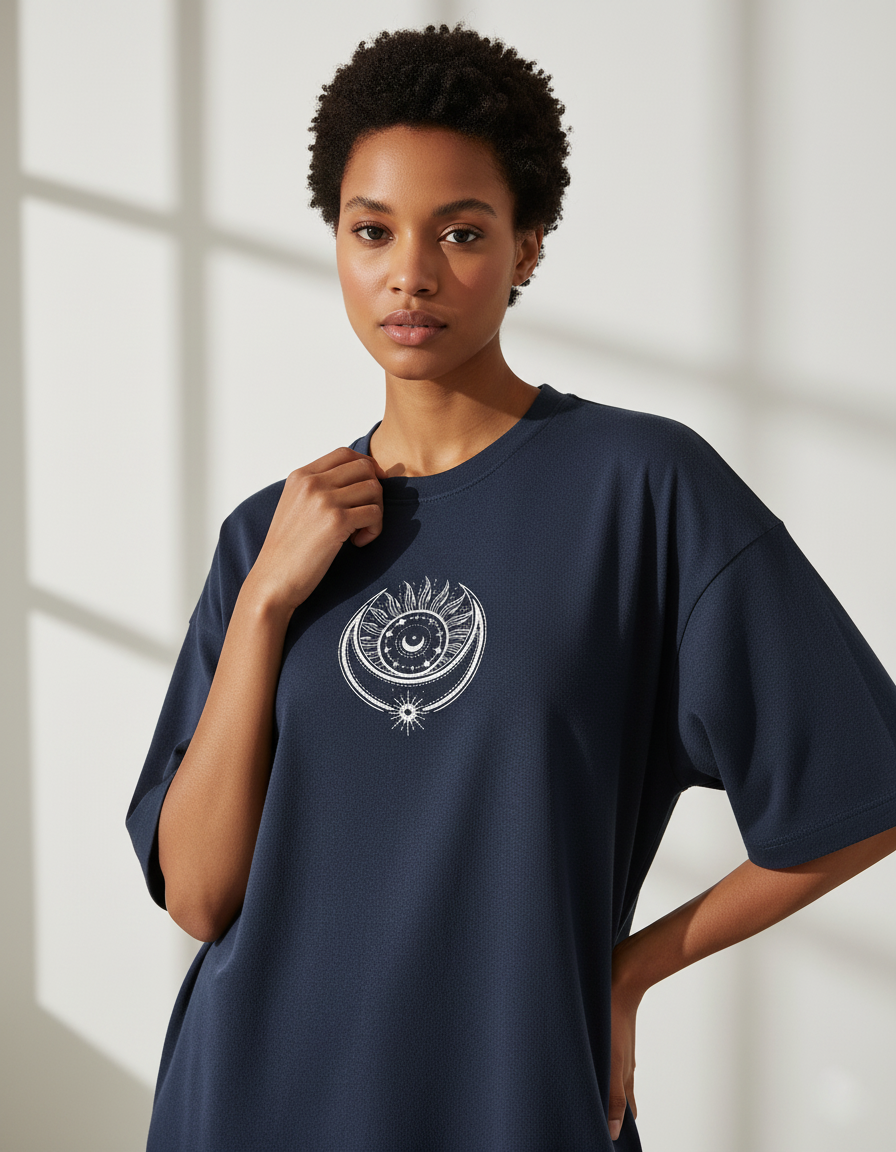 MOON SUN TERRY TEE